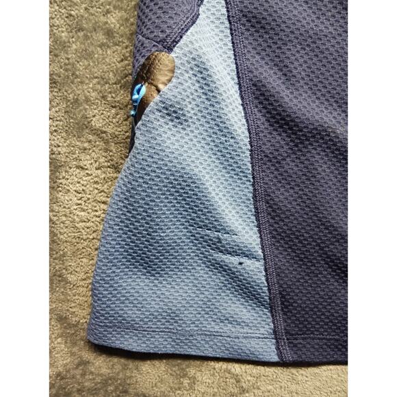 Tek Gear DryTek Women’s Blue Workout Long-sleeve Pullover 1/4 Zip Size M FLAWS - Picture 3 of 10